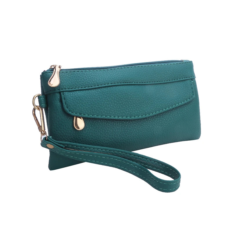2024 Fashion Women Wallets Brand Leather Purse Long Design Pouch Handbag Coin Purse Card Holders Clutch Purse Money Clip Wallet