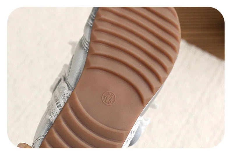 26-30 Size New Summer Kids Leather Shoes Korean Cute Lace Children Soft Soled Shoes Solid Color Thin Girls Nude Shoes