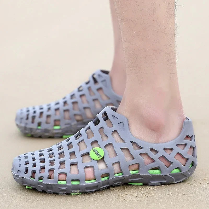 Summer Men Water Shoes Breathable Beach Sandals Upstream Water Shoes Women's Quick-drying Hollow Slippers Aqua Shoes