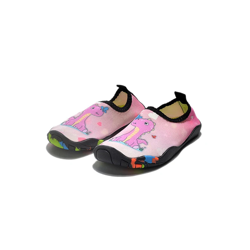 New Kids Summer Cartoon Beach Barefoot Quick-drying Water Shoes Girls Soft-soled Swim Shoes Boys Vacation Beach Shoes 22-32#