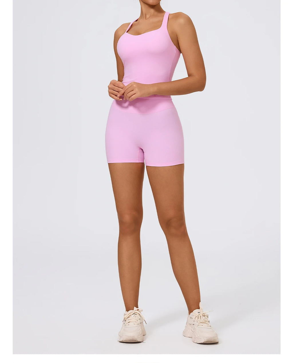 Hearuisavy Woman's Push Up Sports Vest I-Back Strap Design Gym Sportswear Breathable Quick Dry Fitness Top Running Yoga Tank Top
