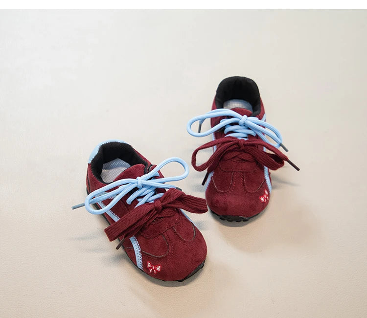 2026 Korean Fashion Spring New Children's Sports Shoes Baby Boys Comfortable Soft Flat Shoes Girls Outdoor Campus Sports Shoes