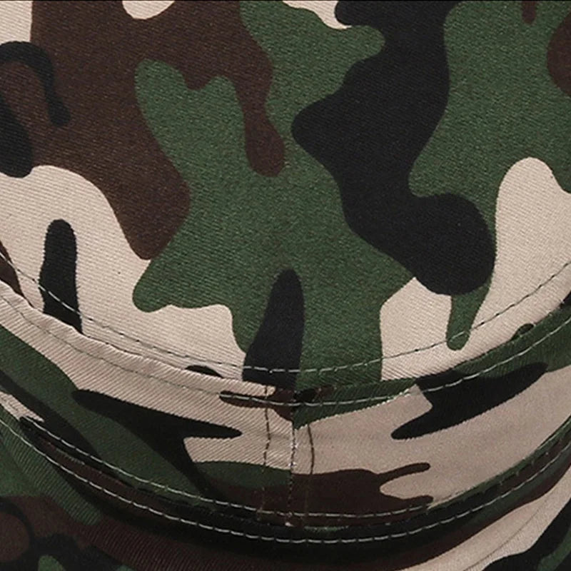 Camouflage Flat Cap Snapback Hat Adjustable Classic Fashion Soldier Sunshade Sun Hats Summer Hunting Hiking Outdoor Sun Caps