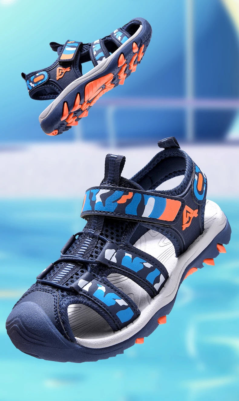 Summer Children Beach Sandals Brand Fashion Sneakers For Girls Size 28-39 Boys Footwear Kids Non-slip Sandalias Baby Shoes