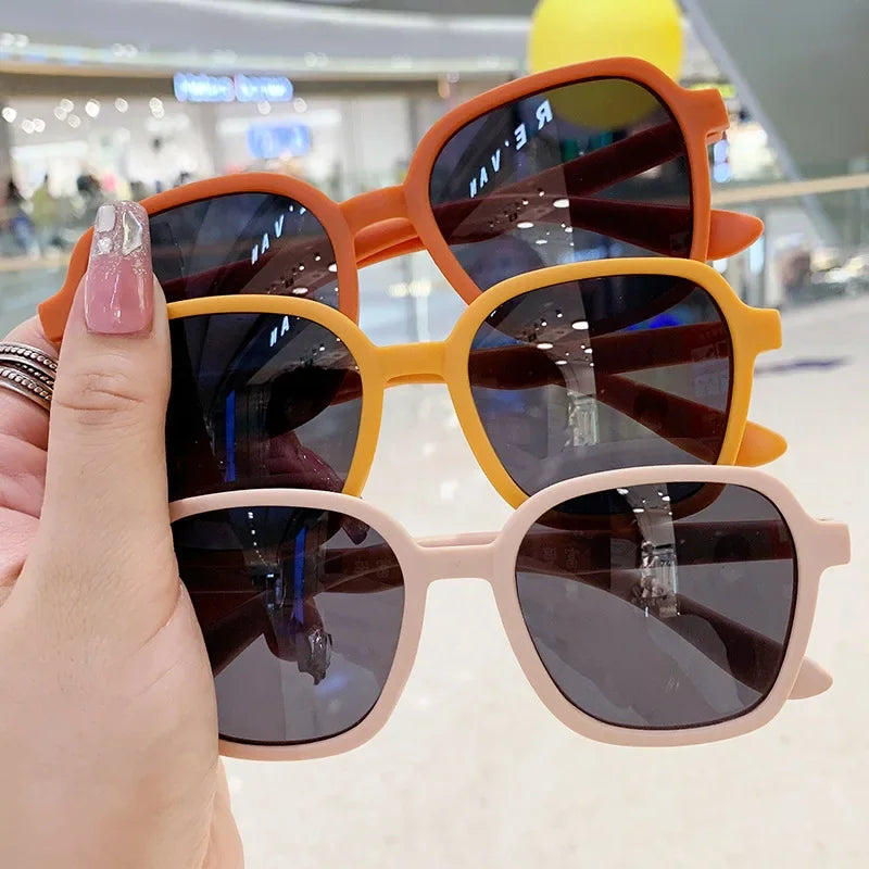 New Kids Sunglasses Square Children Sunglasses Boy Girl Stylish Goggles Baby Student Eyeglasses Party Eyewear UV400 Gafas De Sol