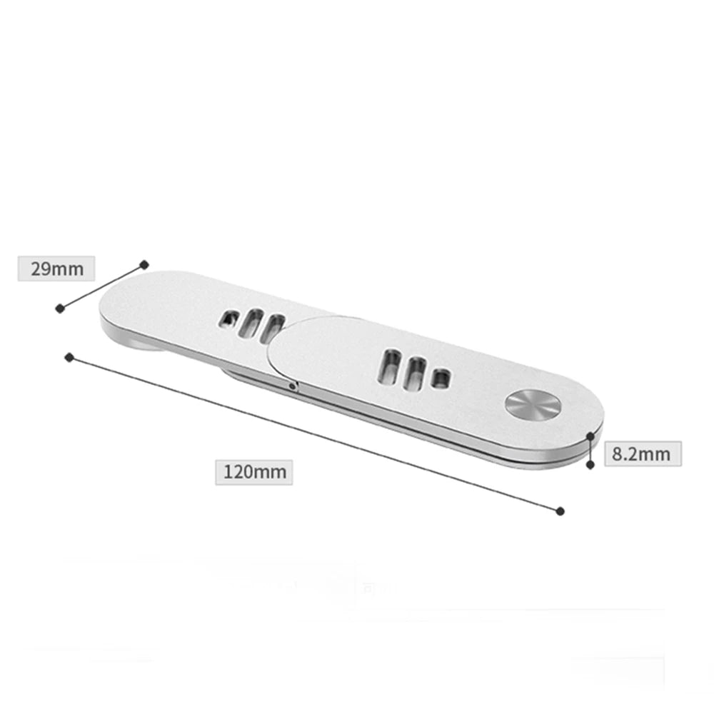 Laptop Phone Holder, Magnetic Laptop Side Mount Clip, Adjustable Aluminum Alloy Computer Monitor Expansion Bracket