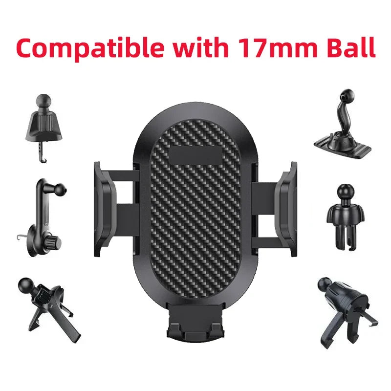 Car Mount Accessories Universal Rotatable Car Phone Holder Parts Compatible with devices 5-9cm in width For 17mm Ball Head Base
