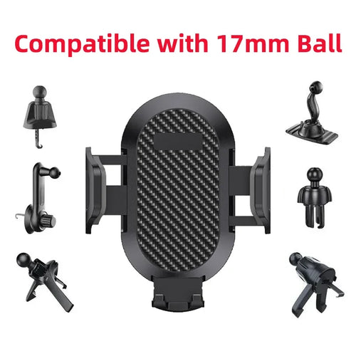 Car Mount Accessories Universal Rotatable Car Phone Holder Parts Compatible with devices 5-9cm in width For 17mm Ball Head Base