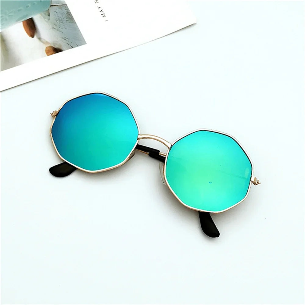 Steampunk Kids Sunglasses Boys Girls Luxury Vintage Eyewear Children Round Sun Shades Glasses Oculos Feminino Accessories