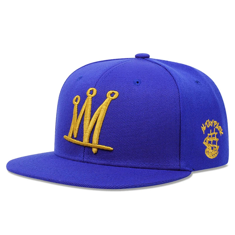 Fashion Men Women Hip Hop Baseball Cap Crown Embroidery Trucker Caps Snapback Hat Outdoor Sun Hats Sports Leisure Caps