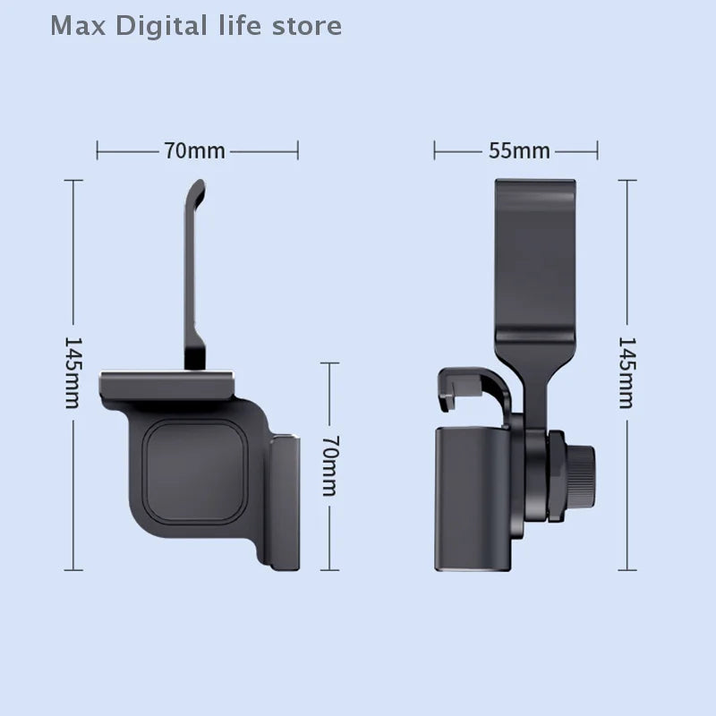 Computer Monitor Earphone Holder Clip PC Screen Headset Headphone Stand Bracket Desktop Organizer Laptop 360 Degree Rotation