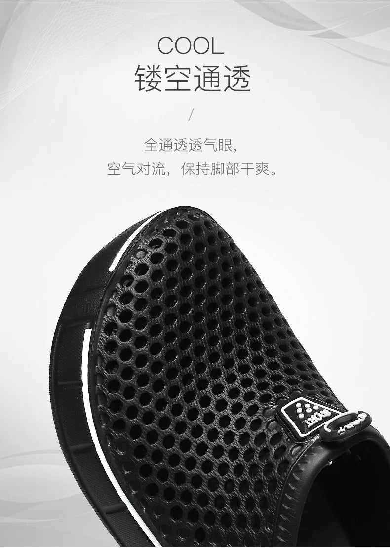 Men Sandals Summer Comfortable Outdoor Beach Shoes Men Slip on Garden Clogs Casual Water Shower Slippers Unisex Shoes