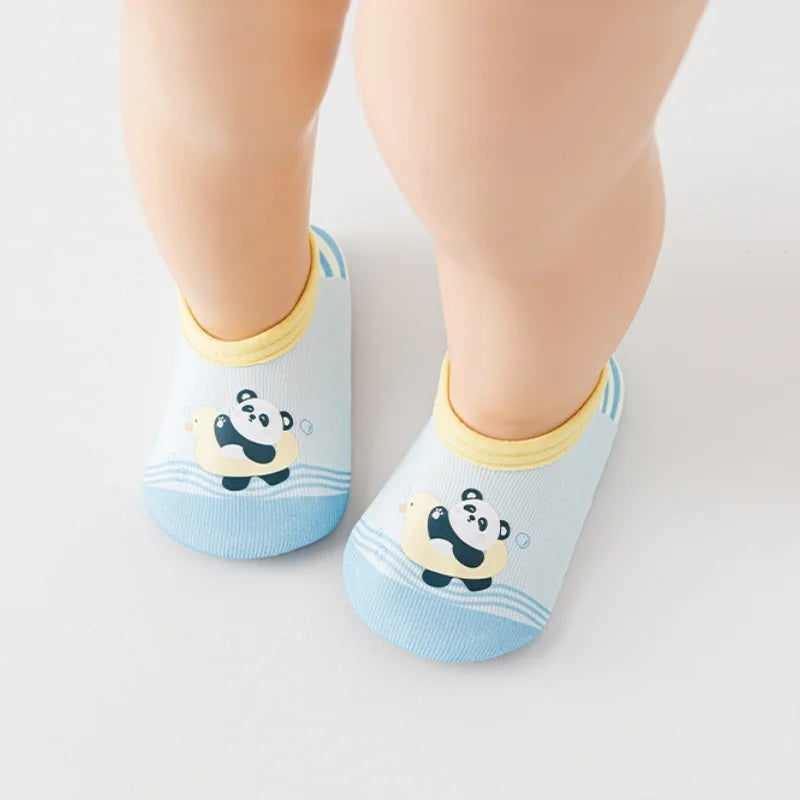 Children's Non-slip Soft Sole Floor Shoes Cartoon Toddler Shoes Socks For Boys Girls Kids Spring Summer Thin Baby First Walkers