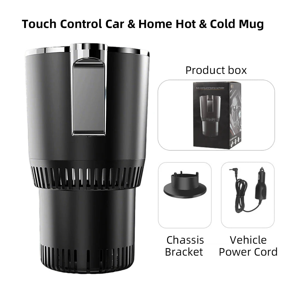 Car Hot and Cold Cup Fast Cooling Heating Cup 2 in 1 Four Seasons Universal Smart Car Cooling Cup Optional Home Adapter