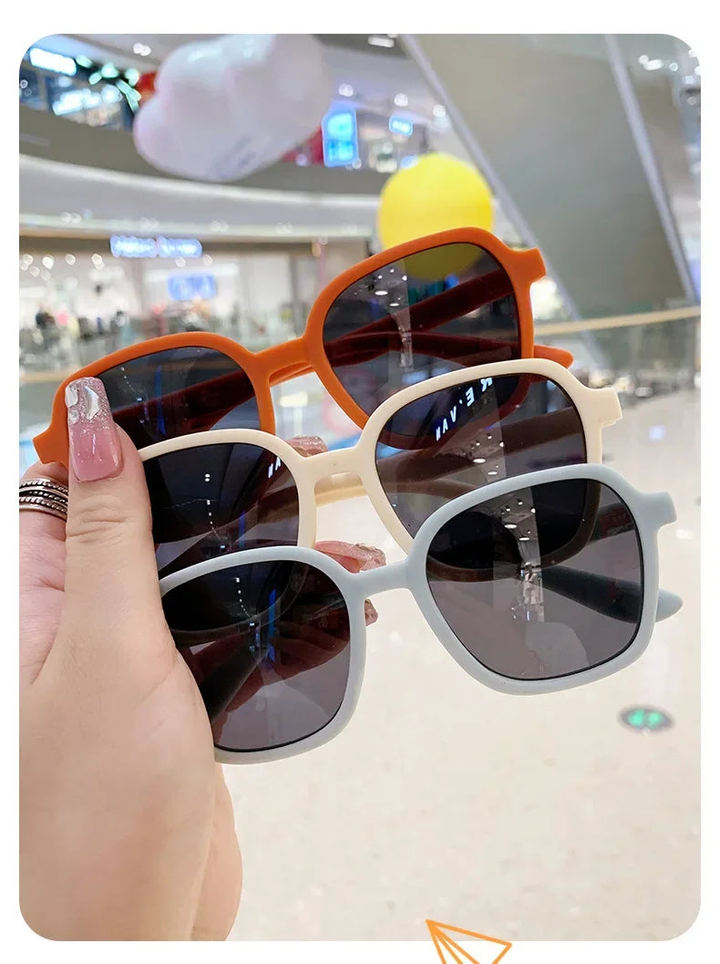 New Kids Sunglasses Square Children Sunglasses Boy Girl Stylish Goggles Baby Student Eyeglasses Party Eyewear UV400 Gafas De Sol