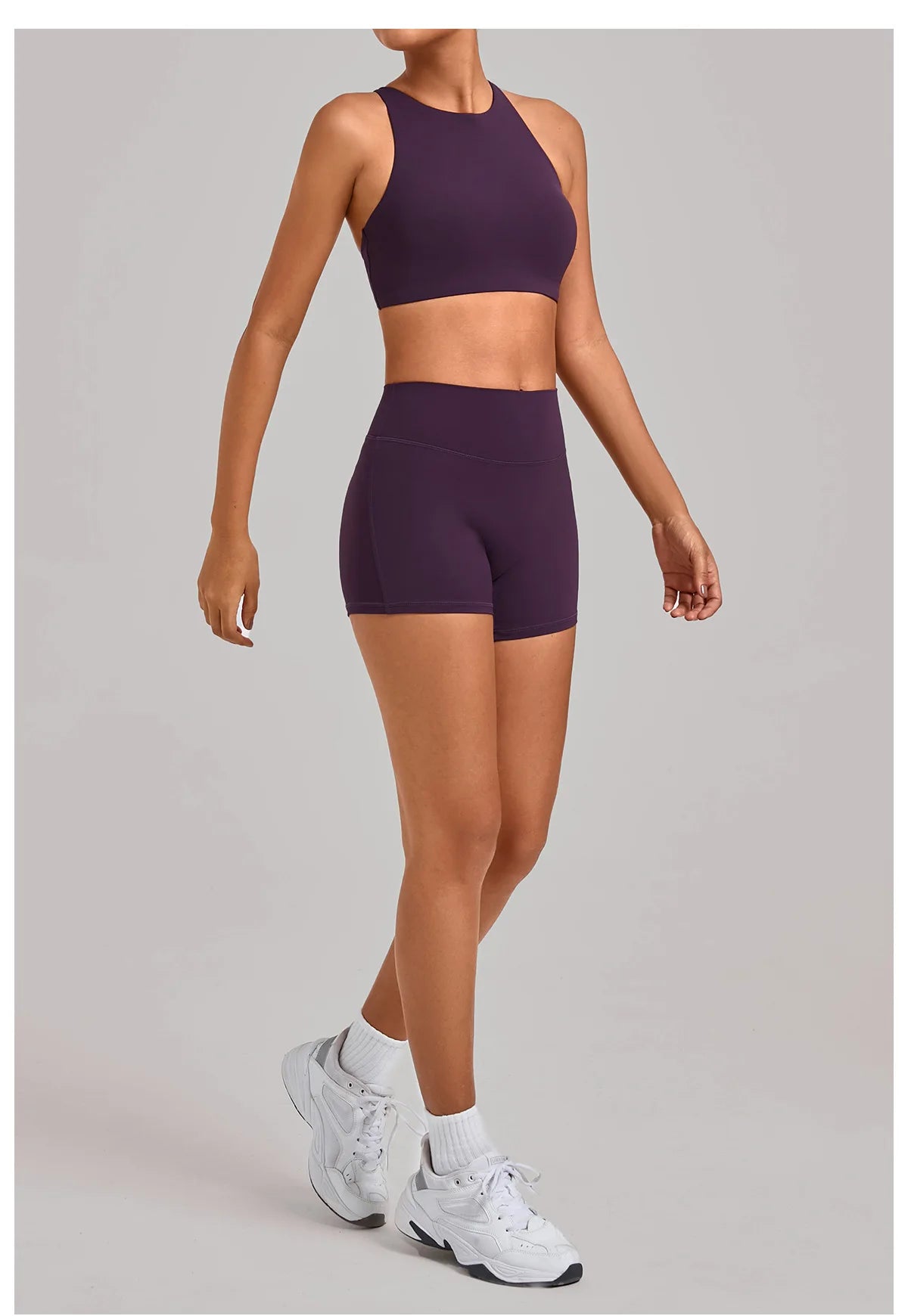 Gym Workout Clothing Detachable Chest Pad Cross Back Vest Yoga Shorts Sets Tight Quick-Dry Fitness Sports Shorts Suits for Women