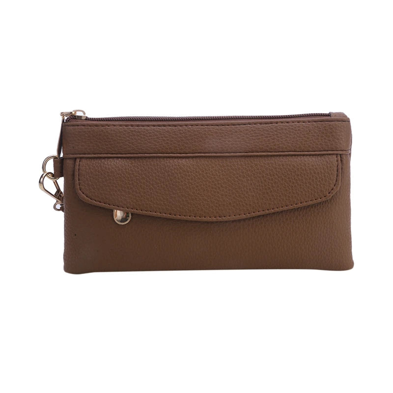 2024 Fashion Women Wallets Brand Leather Purse Long Design Pouch Handbag Coin Purse Card Holders Clutch Purse Money Clip Wallet