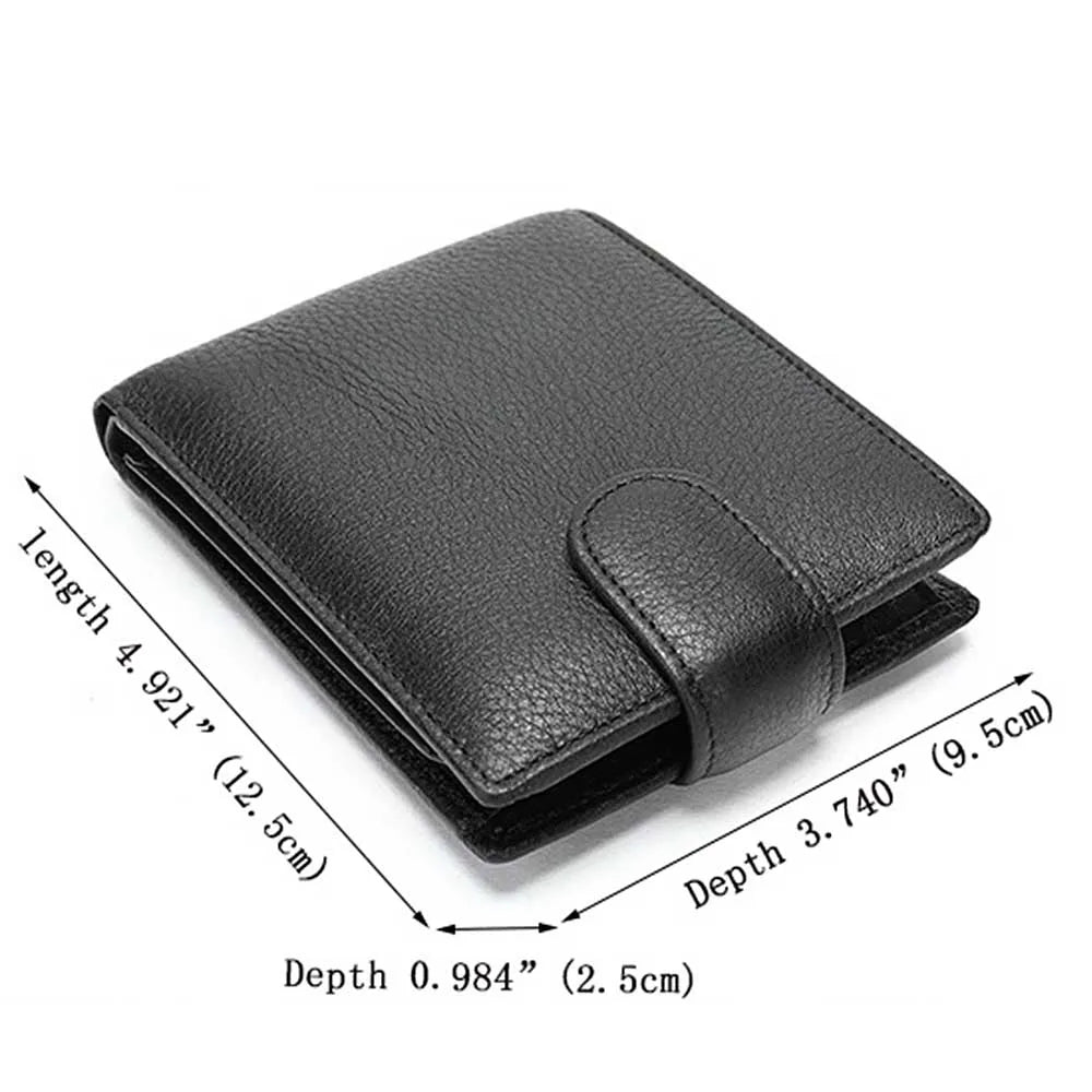New Men Wallets Leather Card Holder High Quality Hasp Male Purses Long Genuine Leather Vintage Men Wallet Money Clips