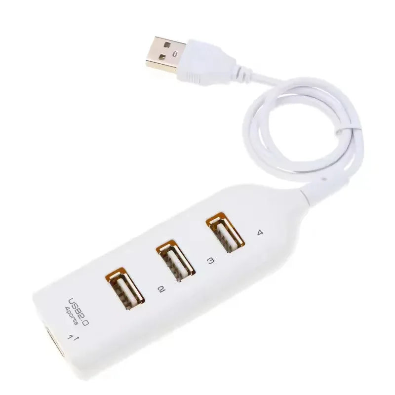 4 Port USB Hub Portable USB 2.0 Hubs Splitter  Expander High Speed Transfer OTG Adapter for Macbook Laptop Computer Accessories