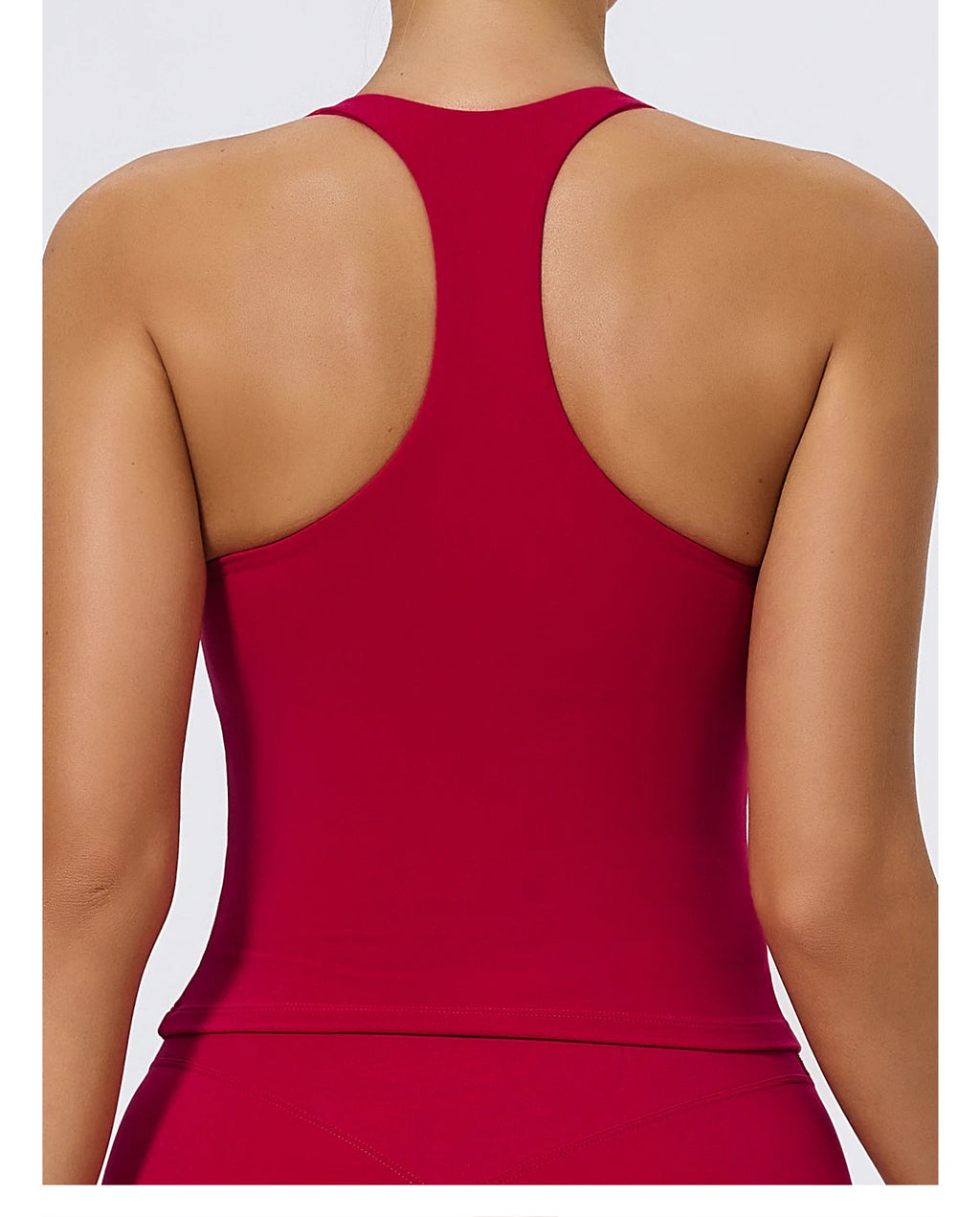 Hearuisavy Woman's Push Up Sports Vest I-Back Strap Design Gym Sportswear Breathable Quick Dry Fitness Top Running Yoga Tank Top