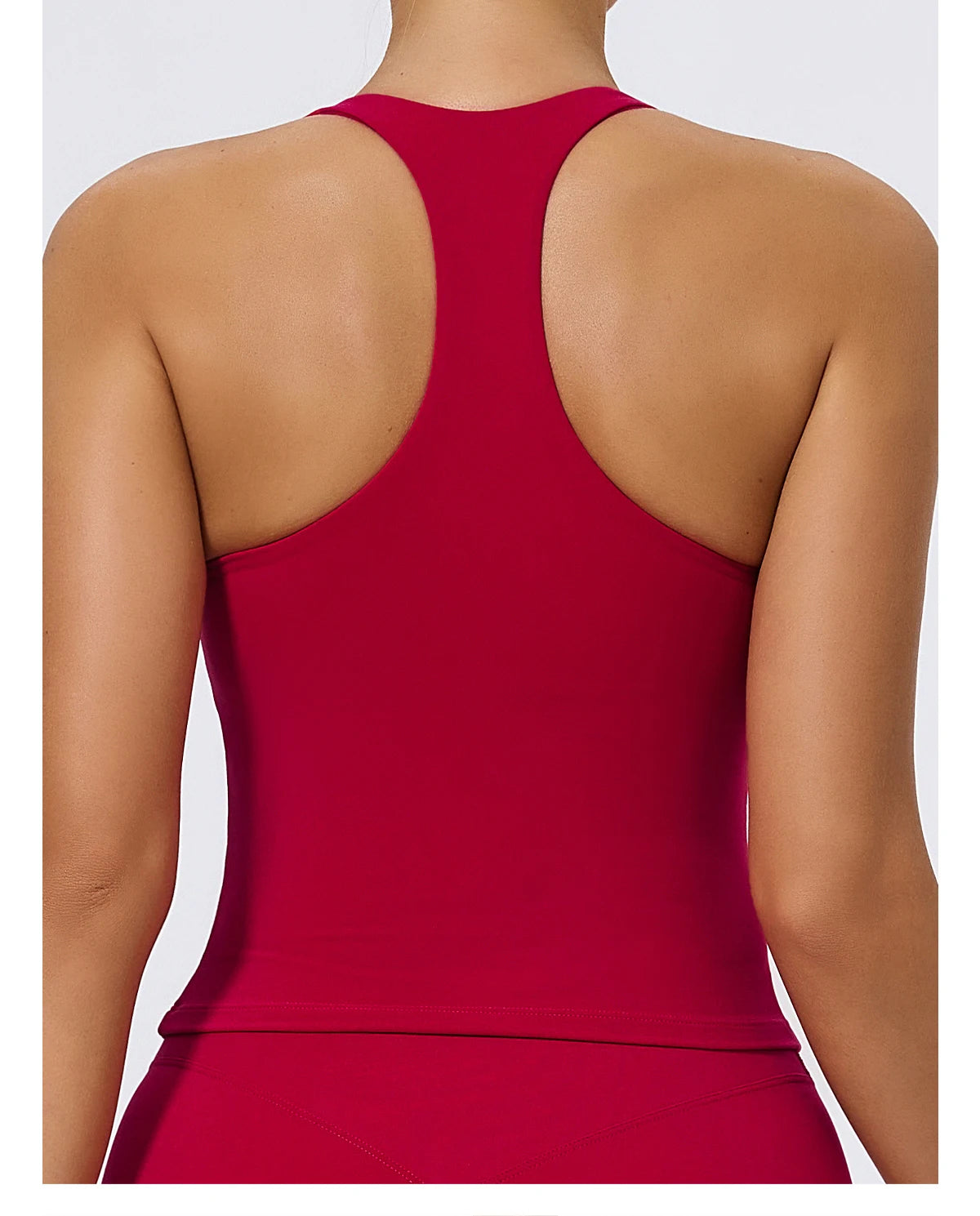 Hearuisavy Woman's Push Up Sports Vest I-Back Strap Design Gym Sportswear Breathable Quick Dry Fitness Top Running Yoga Tank Top
