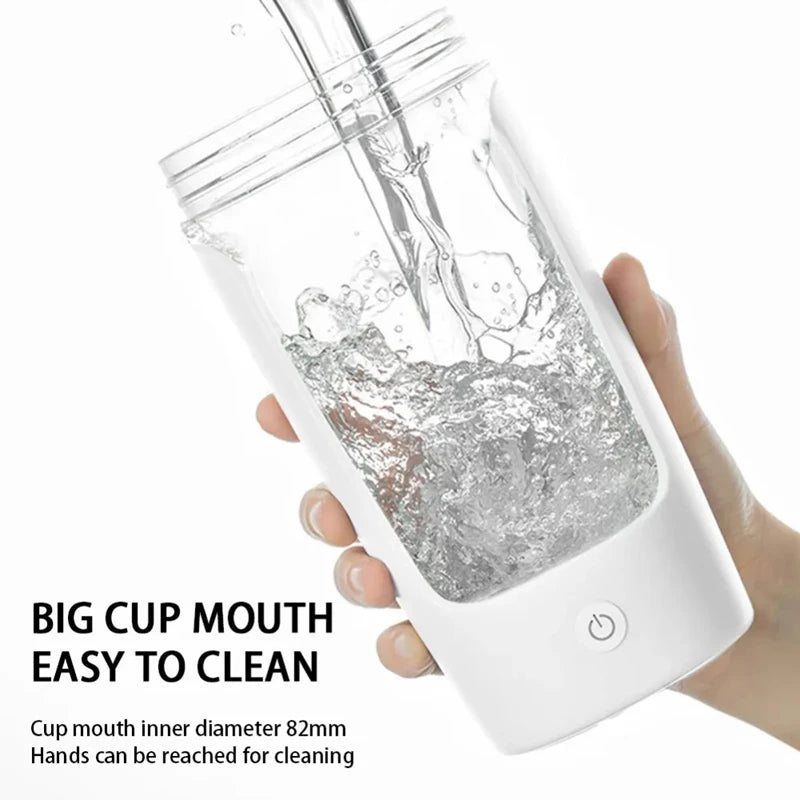 Shaker Cup USB Charging Shaker Cup For Protein Shaker Meal Replacement Shake Portable Gym Water Bottle Mixing Cup 450ml
