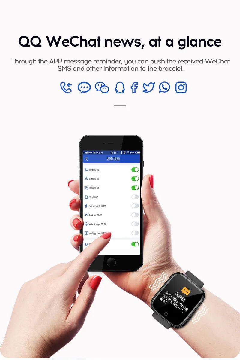 Smart Watch Y68 Men Women Wristwatches D20 Smartwatch Electronic Clock Fitness Monitor Birthday Gift For Xiaomi Huawei Bracelet