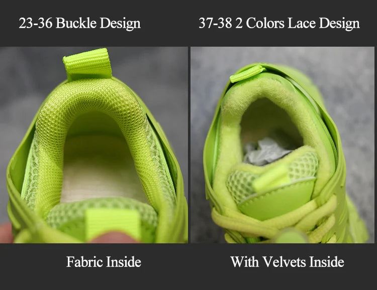 Spring Children New Sports Shoes Boys Girls Fashion Clunky Sneakers Baby Cute Candy Color Casual Shoes Kids Running Shoes