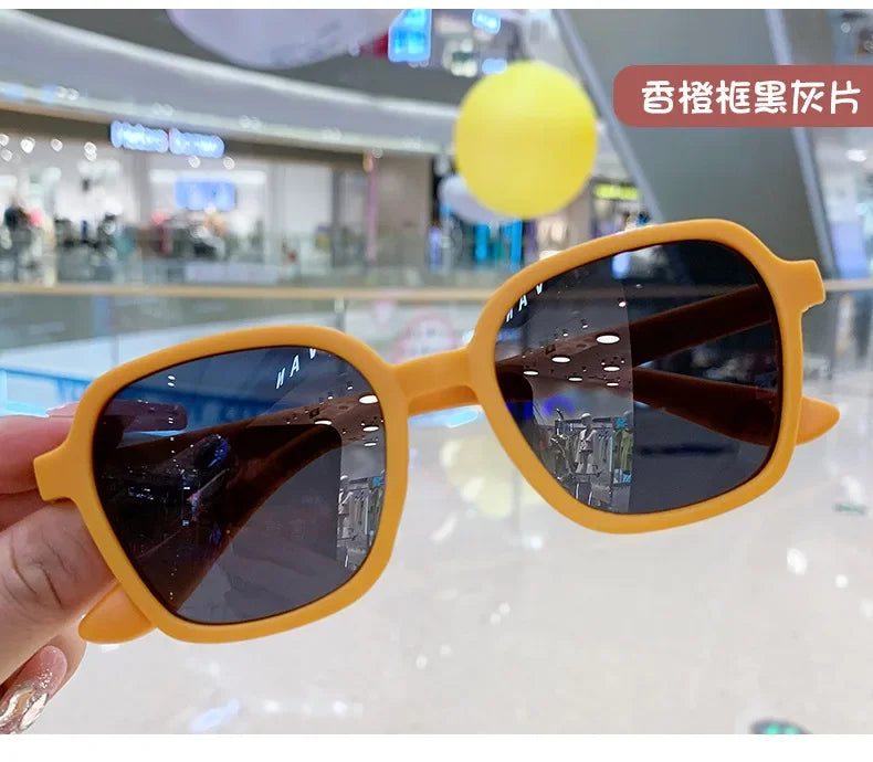 New Kids Sunglasses Square Children Sunglasses Boy Girl Stylish Goggles Baby Student Eyeglasses Party Eyewear UV400 Gafas De Sol