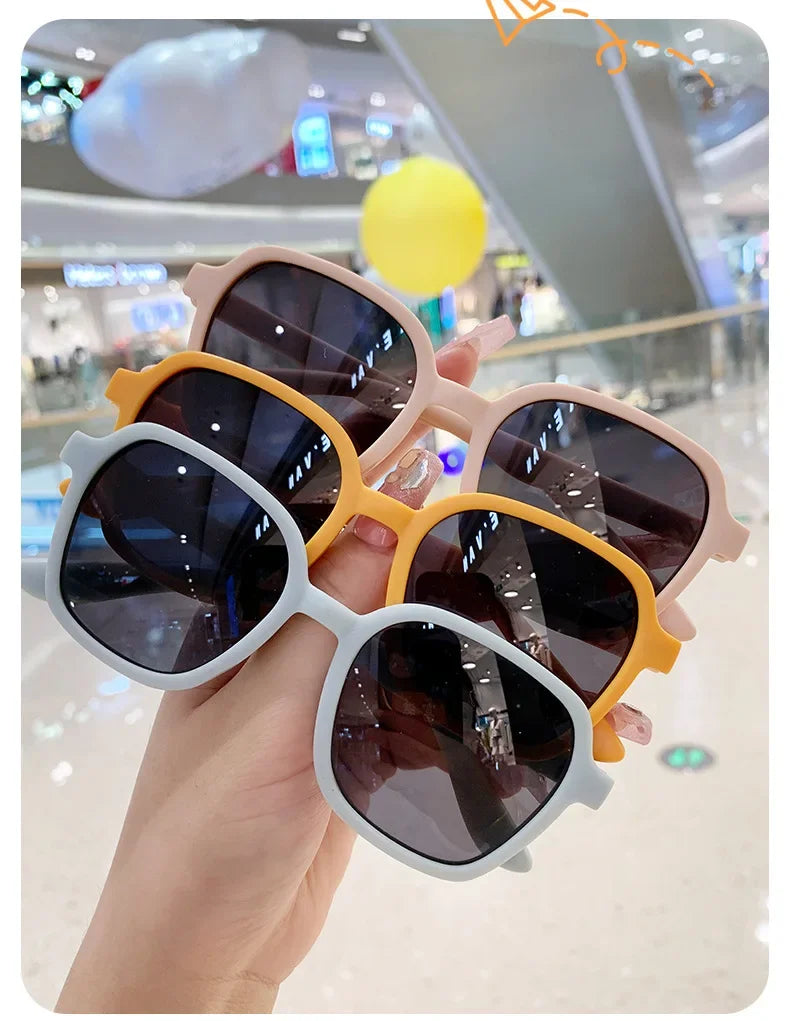 New Kids Sunglasses Square Children Sunglasses Boy Girl Stylish Goggles Baby Student Eyeglasses Party Eyewear UV400 Gafas De Sol