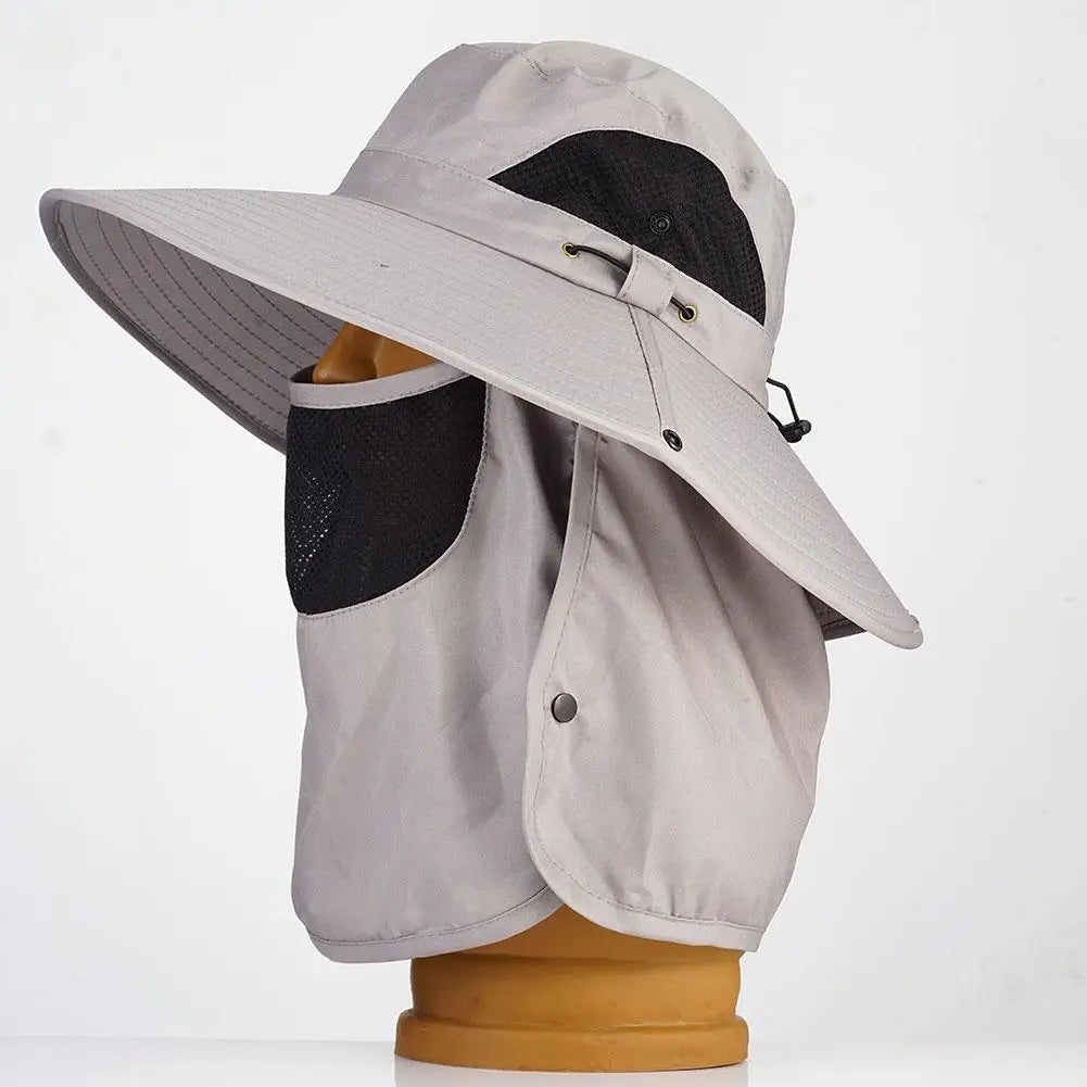 Fishing Caps Summer Sun Hat For Men UV Protection Outdoor Jungle Hat Sunshade Neck Face Cover Fishmen Caps Breathable Detachable
