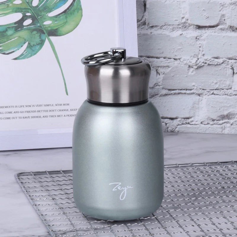 300ml Mini Coffee Thermos Portable Travel Water Bottle Insulated Thermal Bottle Hot Cold Drink Coffee Cup