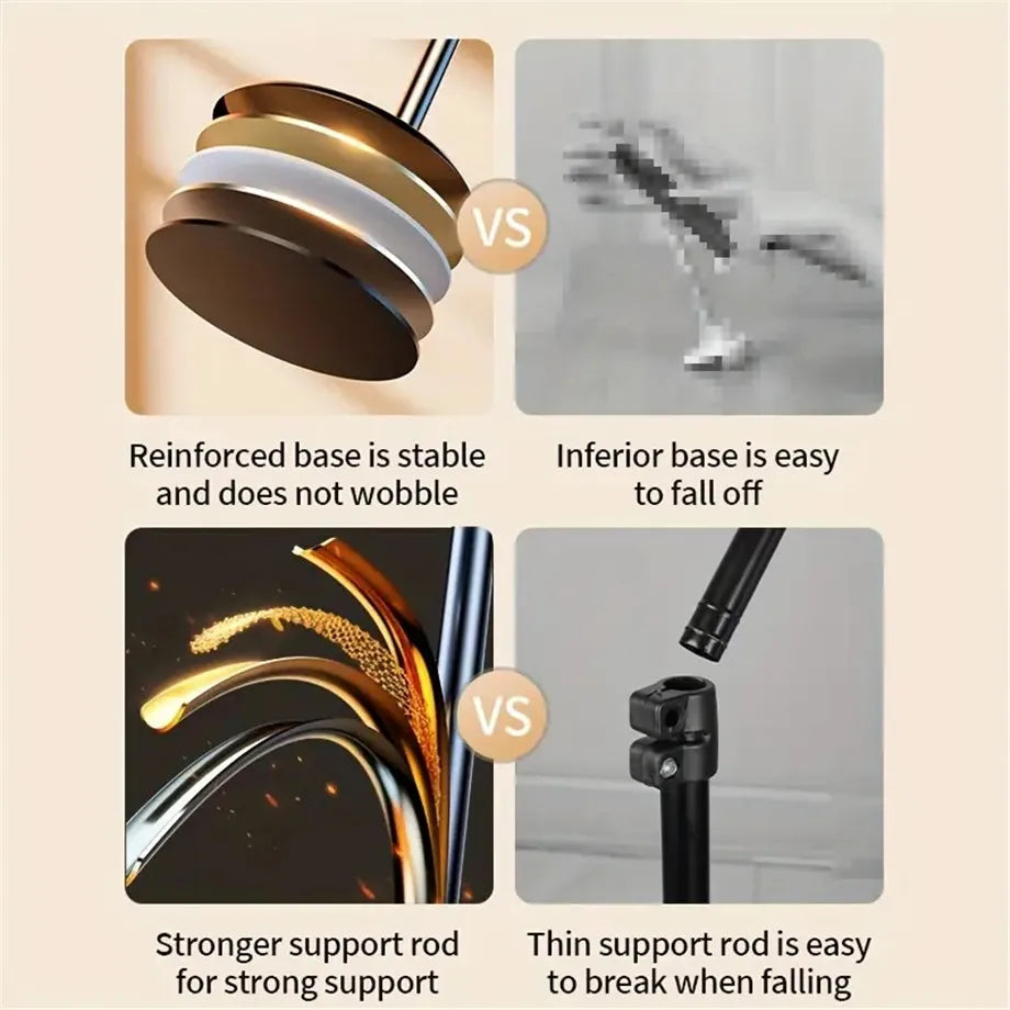 Multifunctional Mobile Phone Bracket Adjustable Height Live Broadcast Holder Telescopic Portable Phone Stand For iPhone Xiaomi