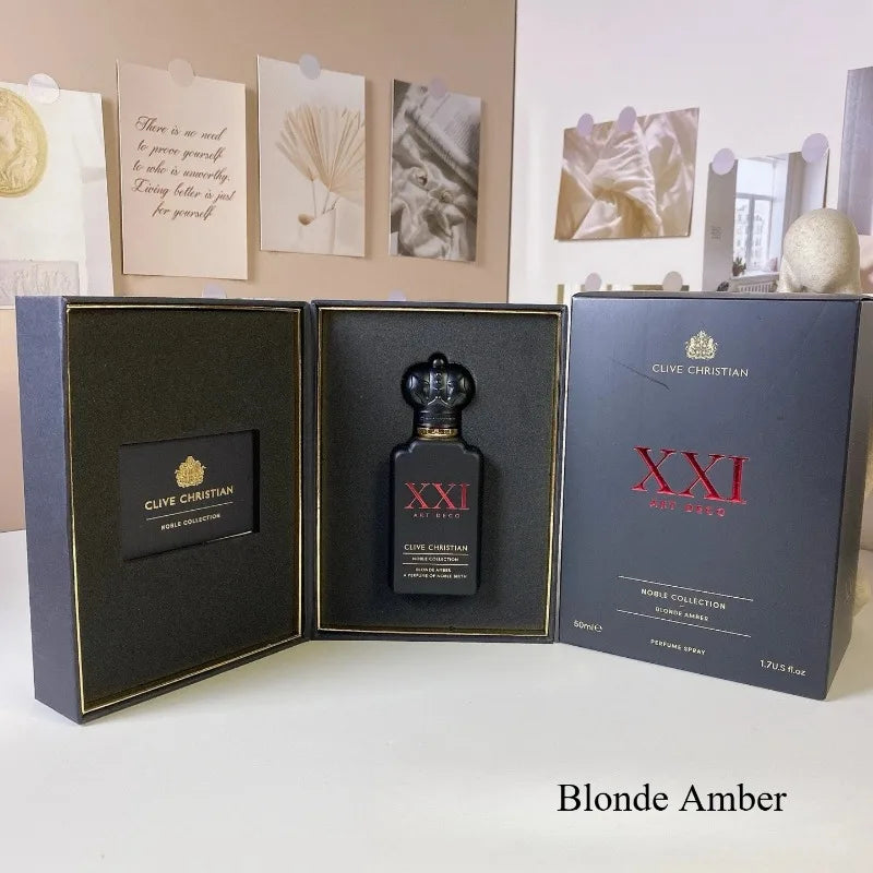 50ml Unisex Eau De Parfum Long Lasting Oriental Floral Chypre Scent with Warm Woody Amber Tobacco Notes Elegant Luxurious Scent