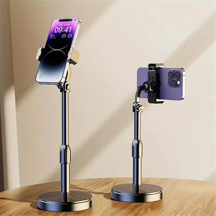 Multifunctional Mobile Phone Bracket Adjustable Height Live Broadcast Holder Telescopic Portable Phone Stand For iPhone Xiaomi