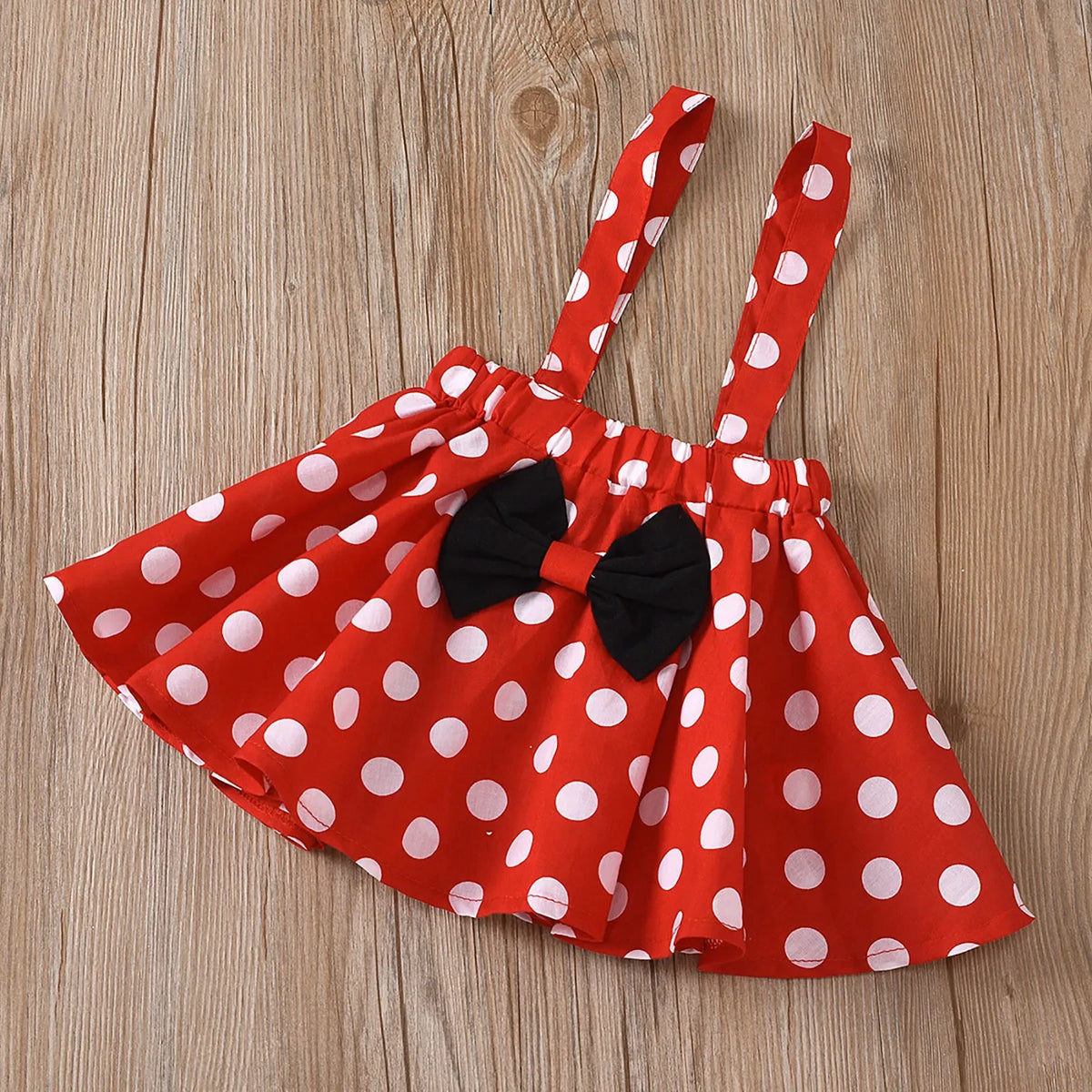 1-5 Years Children Outfit Baby Clothing Set Girl Summer Birthday Costume Kids Dots Tops Skirt Cosplay Dress with Headband