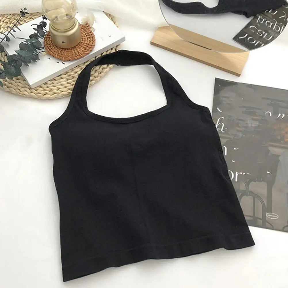 Halter Top Gym Vest Woman Backless Tank Tops Push Up Sport Bras Running Vest Workout Tops Activewear Yoga Clothing