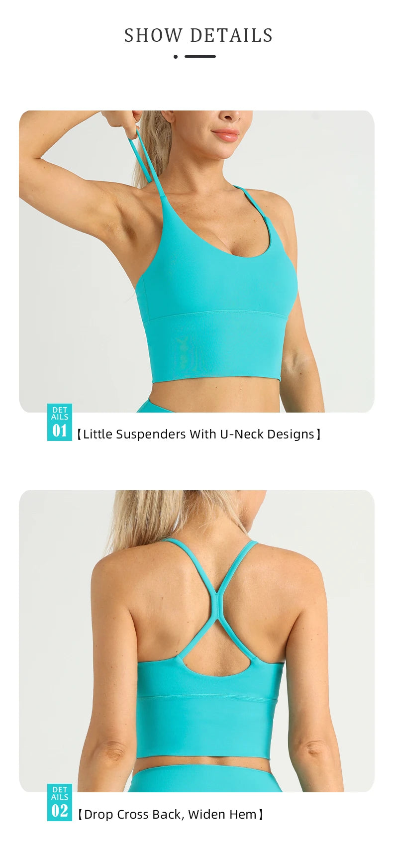 Woman Yoga Sports Bras Beauty Back Sexy Breathable Comfortable Sports Vest Fitness Workout Running Cycling Yoga Tight Crop Tops