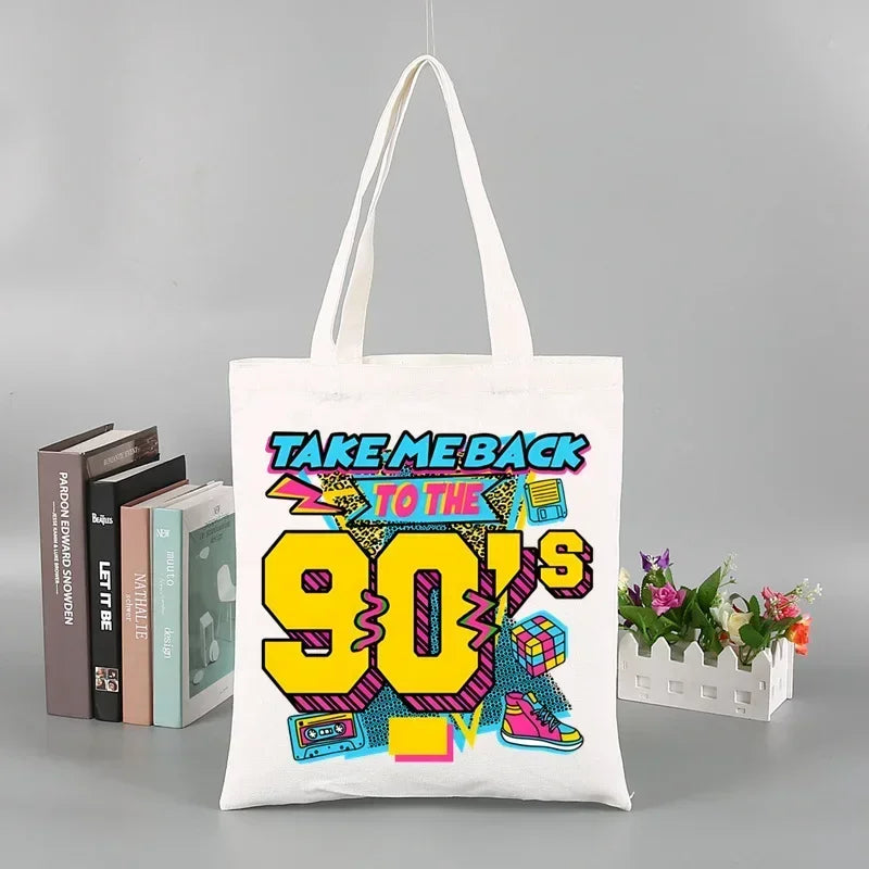 Backstreet Boys World BSB Music Band Ulzzang Shopping Bag Grocery Handbag Bolsas De Tela Tote Bolsa Shopping Bag Tote Fabric