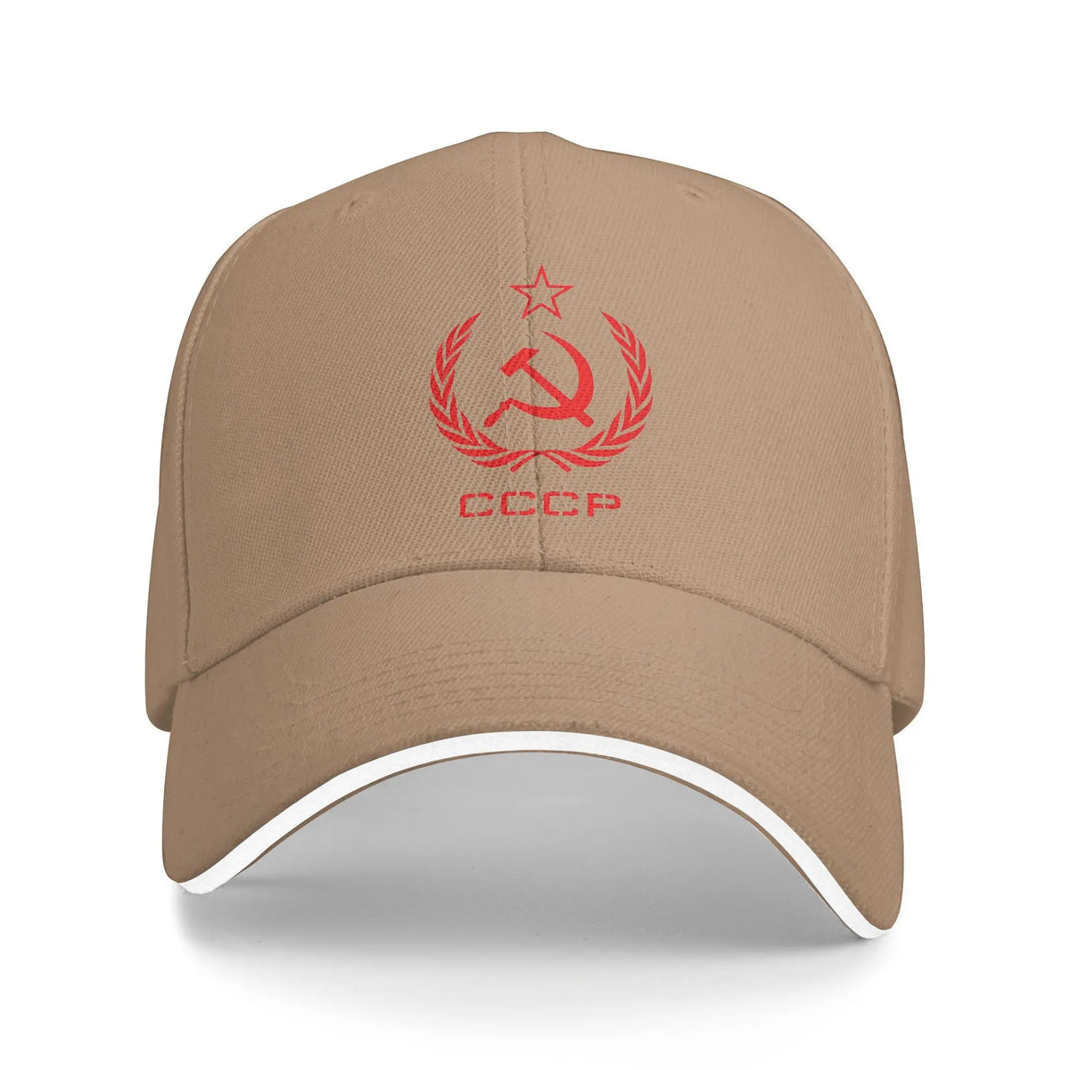 Russian USSR Soviet Union Hammer and Sickle CCCP Communist Baseball Cap Men Trucker Hat Summer Sunscreen Snapback Cap