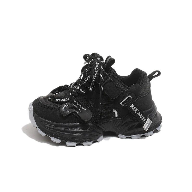 Boys Casual Shoes Girls Sneakers Anti-skid Lace-up Classic 26-37 New Trend Hot Toddlers Little Kids Fashion Sports Running Shoes