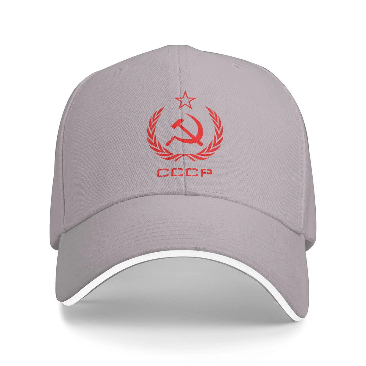Russian USSR Soviet Union Hammer and Sickle CCCP Communist Baseball Cap Men Trucker Hat Summer Sunscreen Snapback Cap