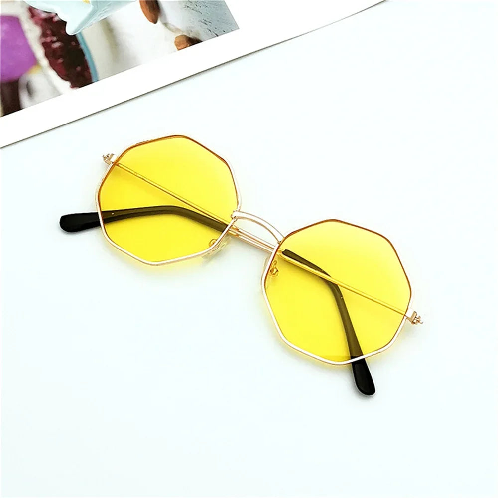 Steampunk Kids Sunglasses Boys Girls Luxury Vintage Eyewear Children Round Sun Shades Glasses Oculos Feminino Accessories