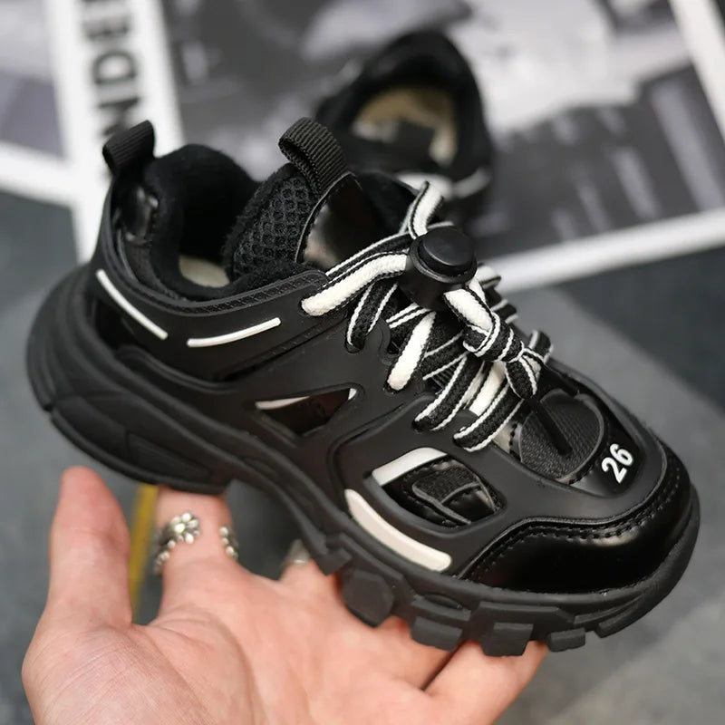 Spring Children New Sports Shoes Boys Girls Fashion Clunky Sneakers Baby Cute Candy Color Casual Shoes Kids Running Shoes