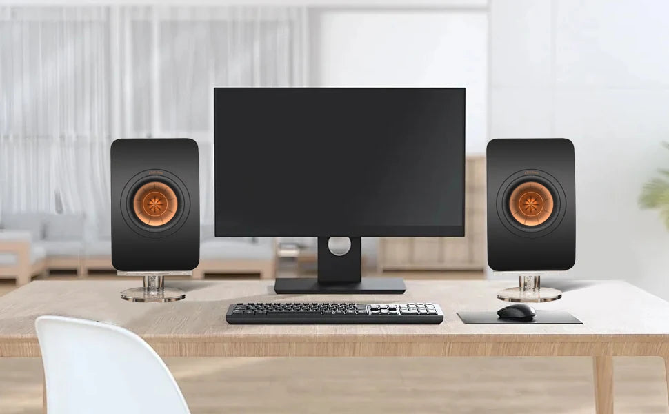 Acrylic desktop stand For KEF LS50 META/META/LSX home smart audio desktop decoration stand,bookshelf speaker base storage rack