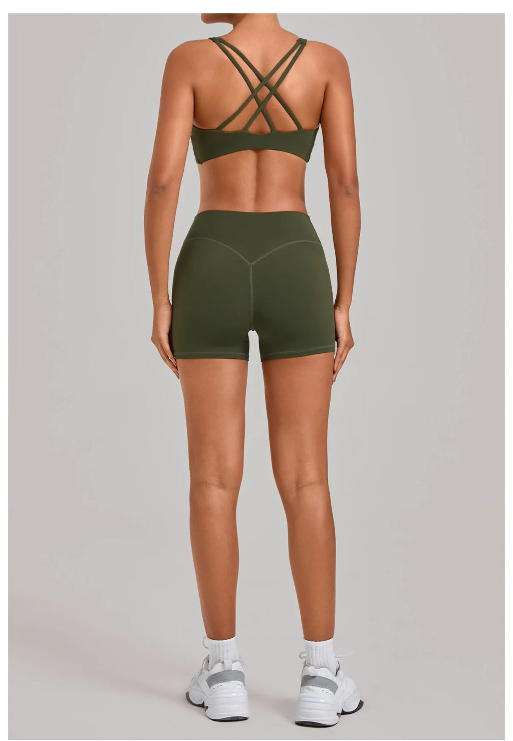 Gym Workout Clothing Detachable Chest Pad Cross Back Vest Yoga Shorts Sets Tight Quick-Dry Fitness Sports Shorts Suits for Women