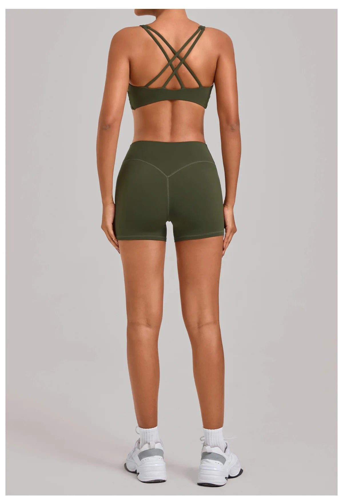Gym Workout Clothing Detachable Chest Pad Cross Back Vest Yoga Shorts Sets Tight Quick-Dry Fitness Sports Shorts Suits for Women