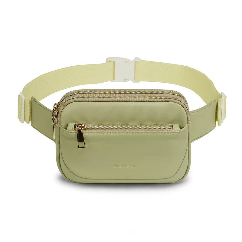 TINYAT 2025 Bohemian Lightweight Waist Bag Woman Fanny Pack Boho Crossbody Bag for Ladies Music Festival Travel Going Out