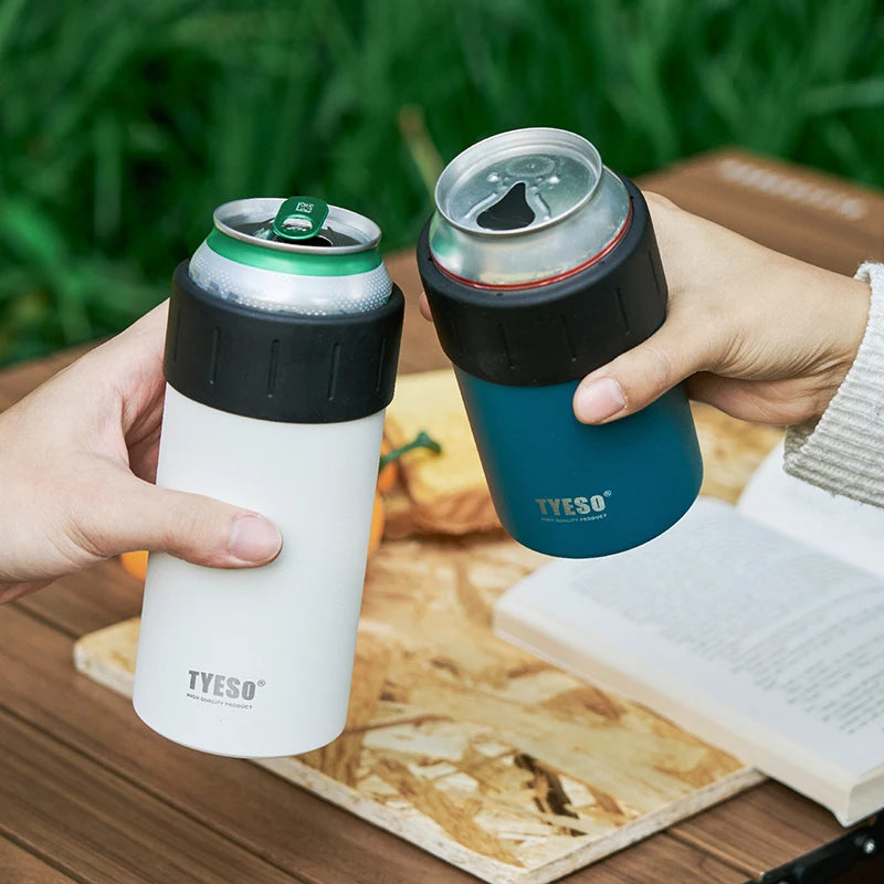 New 2026 Large Capacity Summer Insulated Stainless Steel 304 Cold Drink Cup Outdoor Car Beverage Holder Coca-Cola Cooler Cup