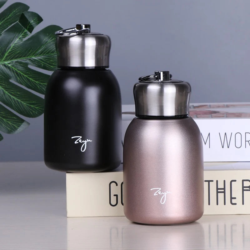 300ml Mini Coffee Thermos Portable Travel Water Bottle Insulated Thermal Bottle Hot Cold Drink Coffee Cup